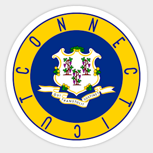 Connecticut Flag Decal Sticker